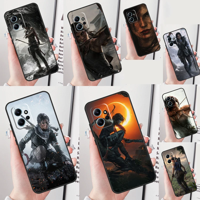 Tomb Raider Funda For Xiaomi Redmi 12C 9A 9C 9T 10A 10C Redmi Note 10 8 9 11 12 Pro 9S 10S 11S 12S Case