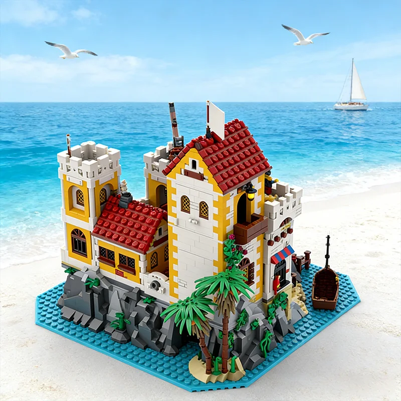 4153 قطعة من مكعبات البناء المعيارية بتصميم مدينة الشارع 6276 فورترس ريميك MOC، لعبة بناء بسيطة يمكنك صنعها بنفسك للأطفال، هدية عيد ميلاد