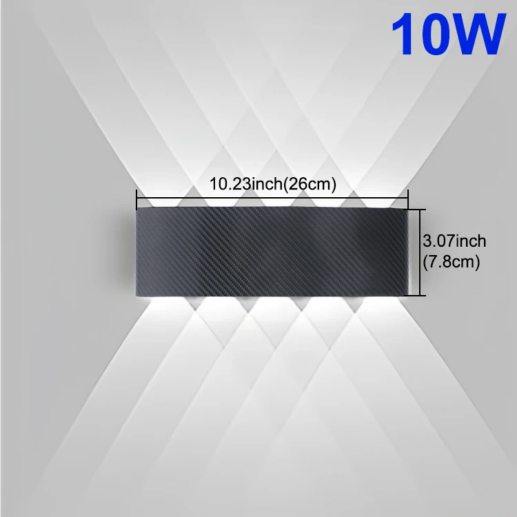 Moderne Outdoor Wandlamp Waterdichte LED Wandlamp AC85-265V 6W 10W Decoratie lampen Voor Slaapkamer Gangpad Galerij woonkamer