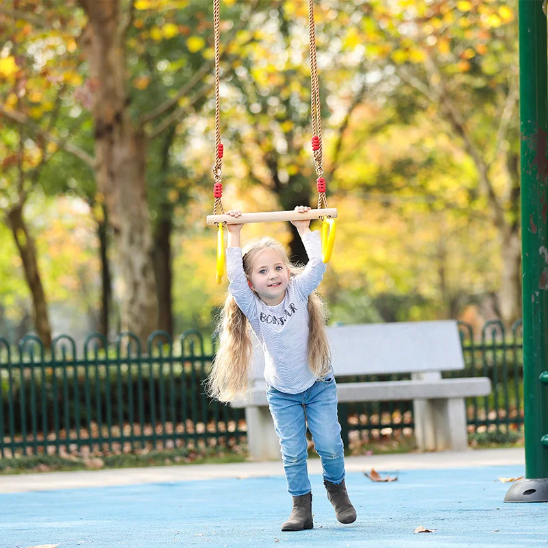 Kids Fitness Toys Flying Gym Rings Swing, Pull Up Sports Playground Swing for Adults Children Indoor Outdoor