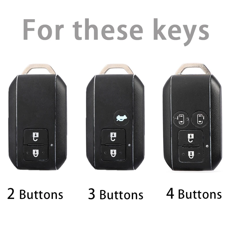 2 3 4 Buttons TPU Car Remote Key Case Cover Shell for Suzuki Ertiga Swift Wagon R Protected Holder Keyless Fob Accessories