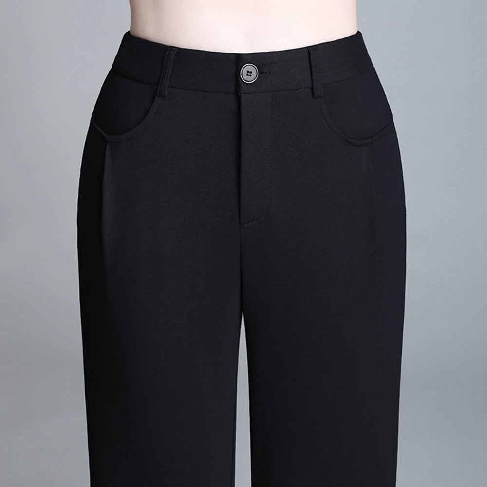 Korean Version High Waisted Straight Leg Pants for Women\'s Loose Fitting Harun Pants Spring and Autumn Casual Oversized Pants5XL