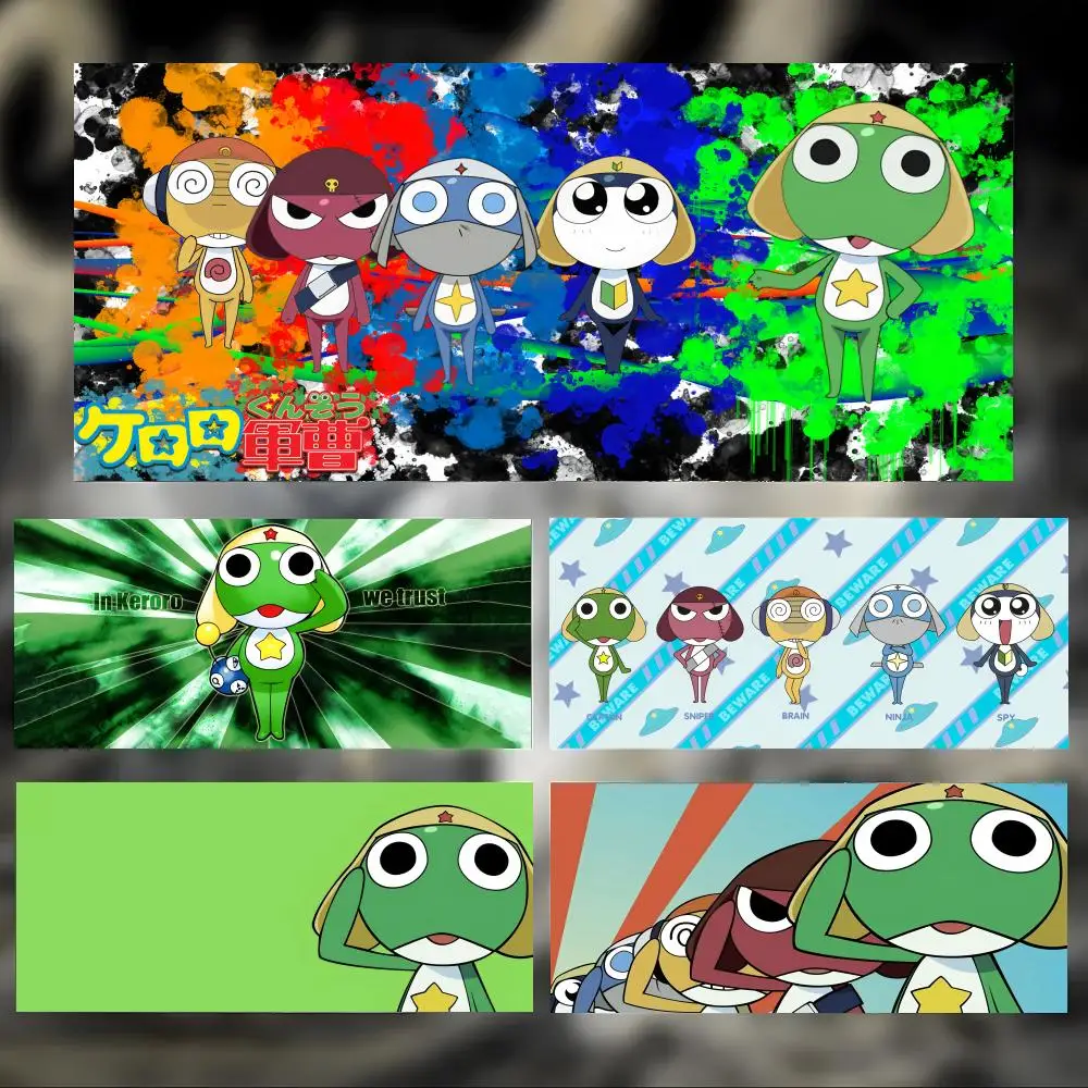 Funny Cute Anime K-Keroro Gunsou Mouse Pad Large Thick Desk Pad Stitched Edges Gaming Mouse Mat for PC