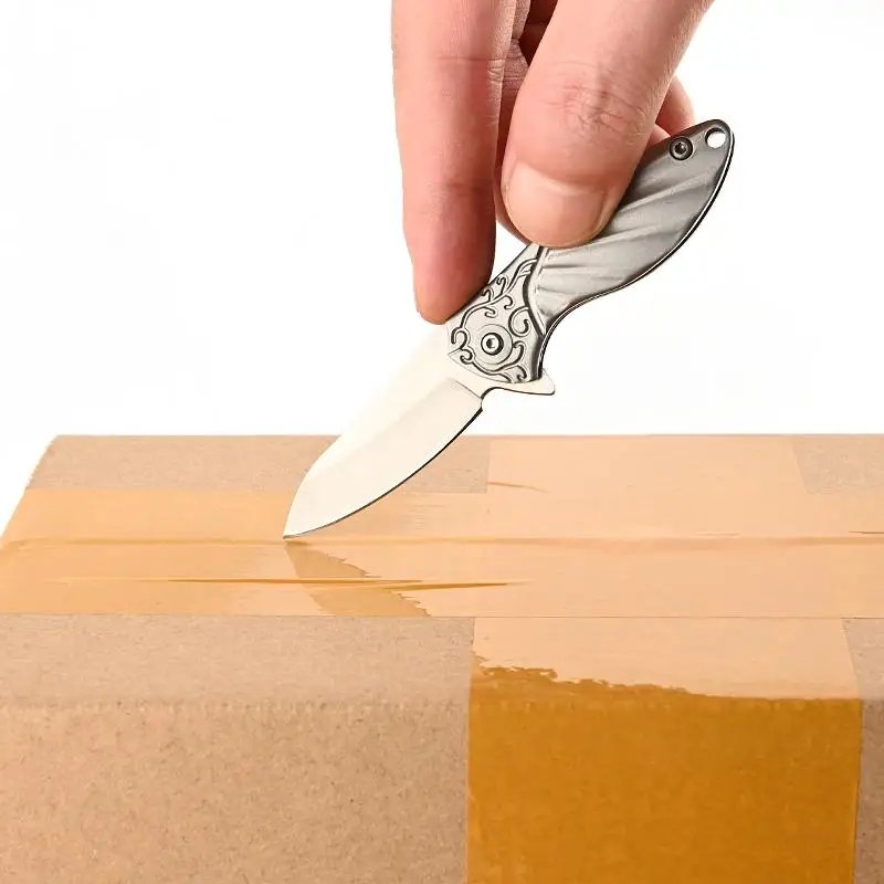 Новый складной нож из титанового сплава, портативный брелок для кемпинга, мини-острый нож