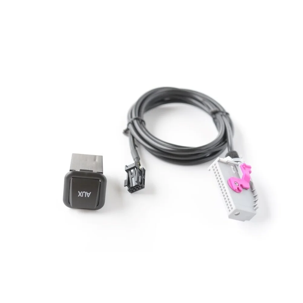 Audio Socket Aux Stereo Adaptor Cable Audio Cable 8J0035475 For A1 For RS5 32PIN To AUX IN Input Socket Center Console Parts