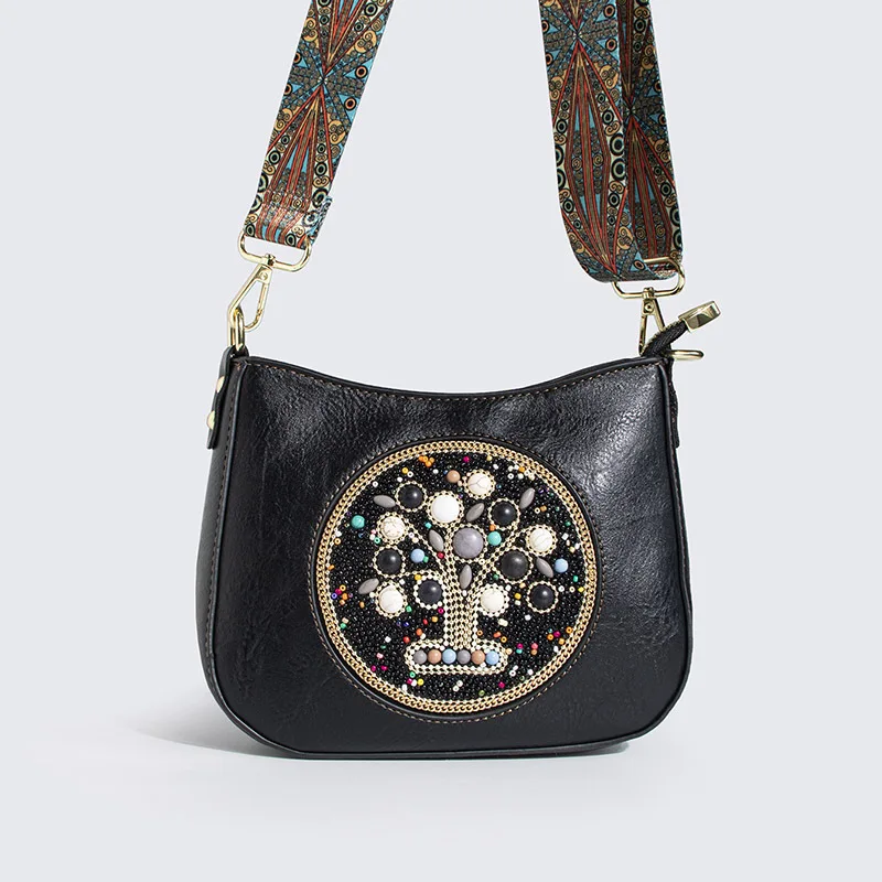 

Bohemian style bag rice beads turquoise ethnic style holiday tote bag beautiful