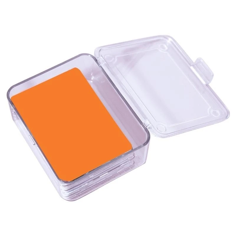 Clear Cards Holder Case for Various Cards Secure Closures Box Container