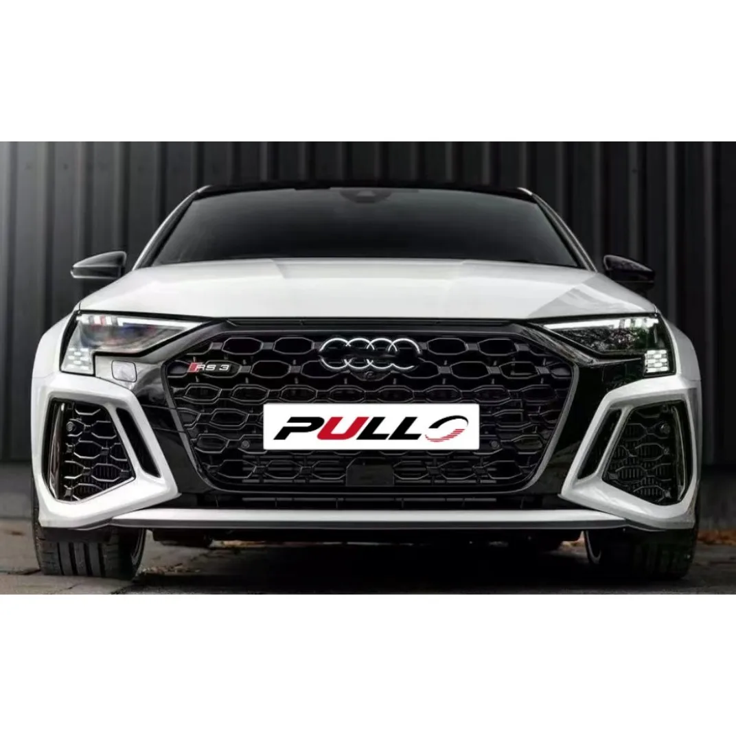 

Car Bumper for audis A3 2021 upgrade to RS3 include front bumper assembly rear lip exhaust pipe side skirt Facelift