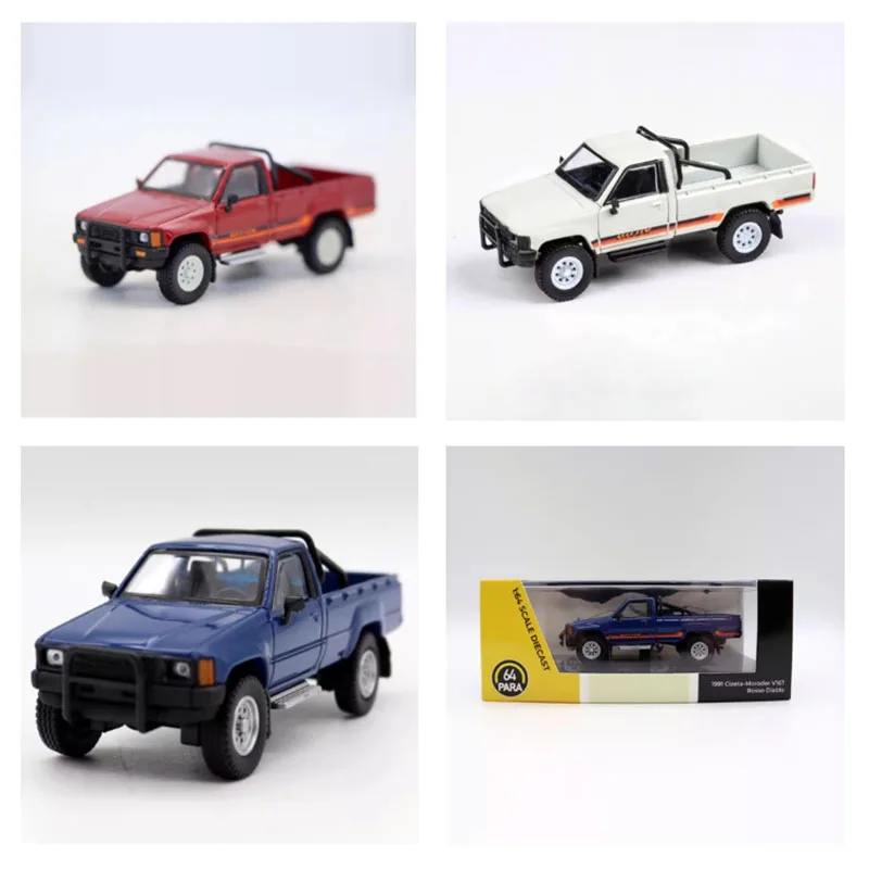 Para 1/64 Bilancia TYT Hilux Pickup In Lega di Simulazione Modello di Auto Collezione Statica Decorato Regali di Festa Giocattoli Regalo di Souvenir