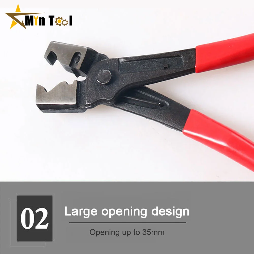 Car Hose Clamp Plier Oil Hose Crimping Plier R Type Collar Hose Clip Pliers Water Pipe Clamp Calliper Car Repair Hand Tool