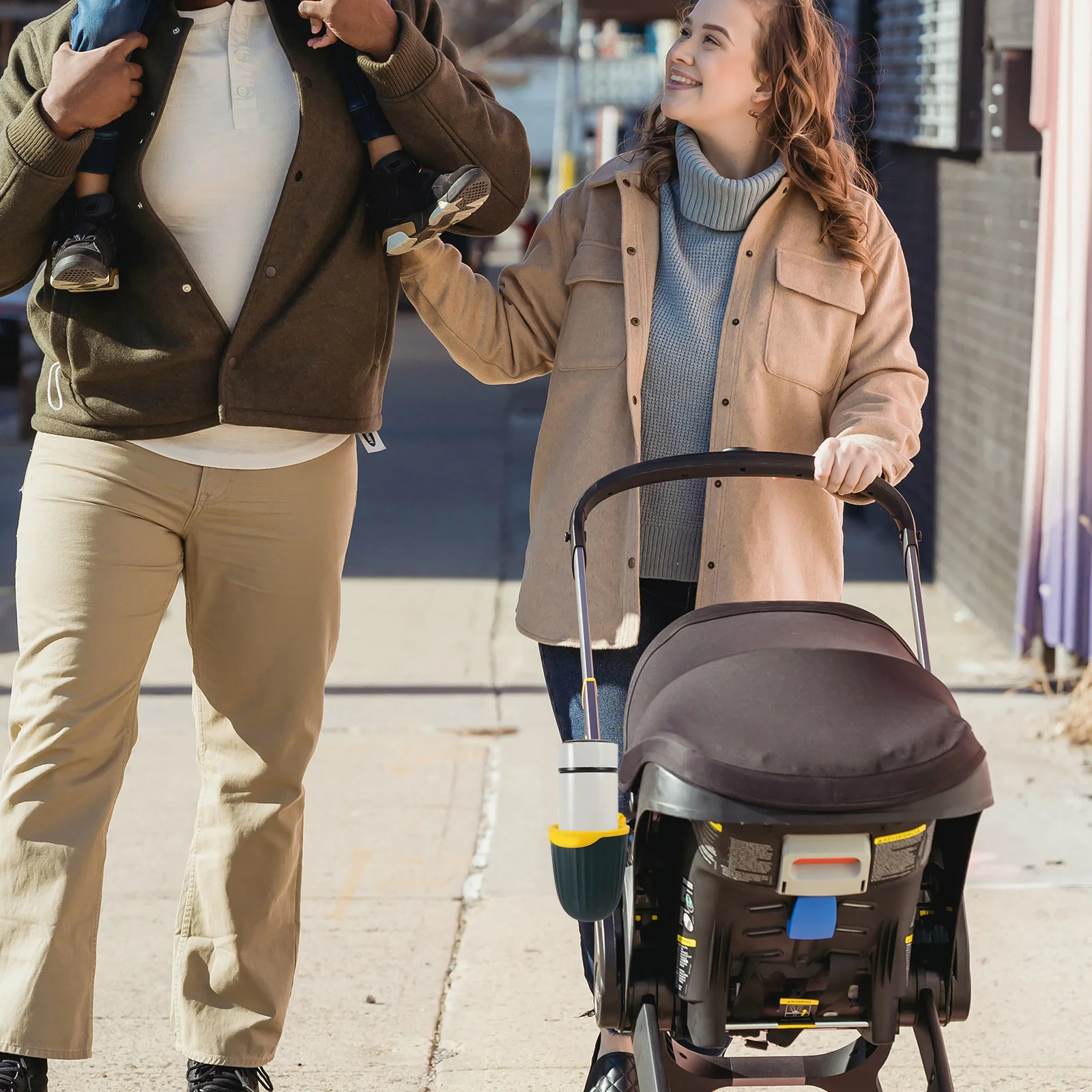 

1Pcs Stroller Cup Holder Adjustable Baby Trolley Bottle Organizer Cart Accessories Water Bottle Rack Baby Supply