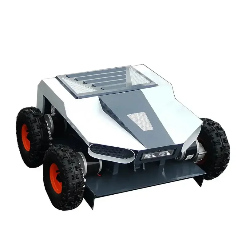 

Electric Remote Control Lawn Mower With 4x4 Wheel For Home Use 4WD Battery RC Robot Grass Cutter