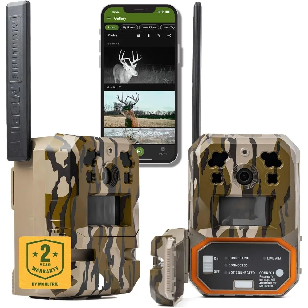 

Edge Pro Cellular Trail Camera - Auto Connect, Nationwide Coverage, False Trigger Elimination Tech,1080p Video with HD Audio