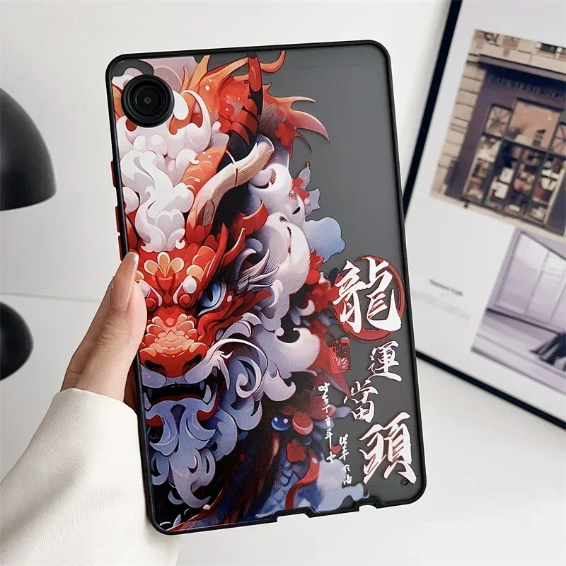 For Samsung Galaxy Tab S9 FE 11" A9 Plus A8 A7 S7 FE S8 Plus 12.4 Tab S6 Lite P610 P619 Case Chinese Loong Dragon Tablet Cover