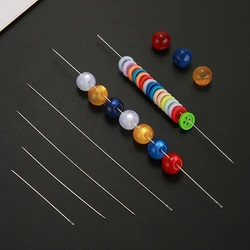 10/50Pcs 4/10cm Superfine Beaded Needle DIY Handmade Long String Cord Jewelry Making Tools Metal Pins Sewing Needles Accessories