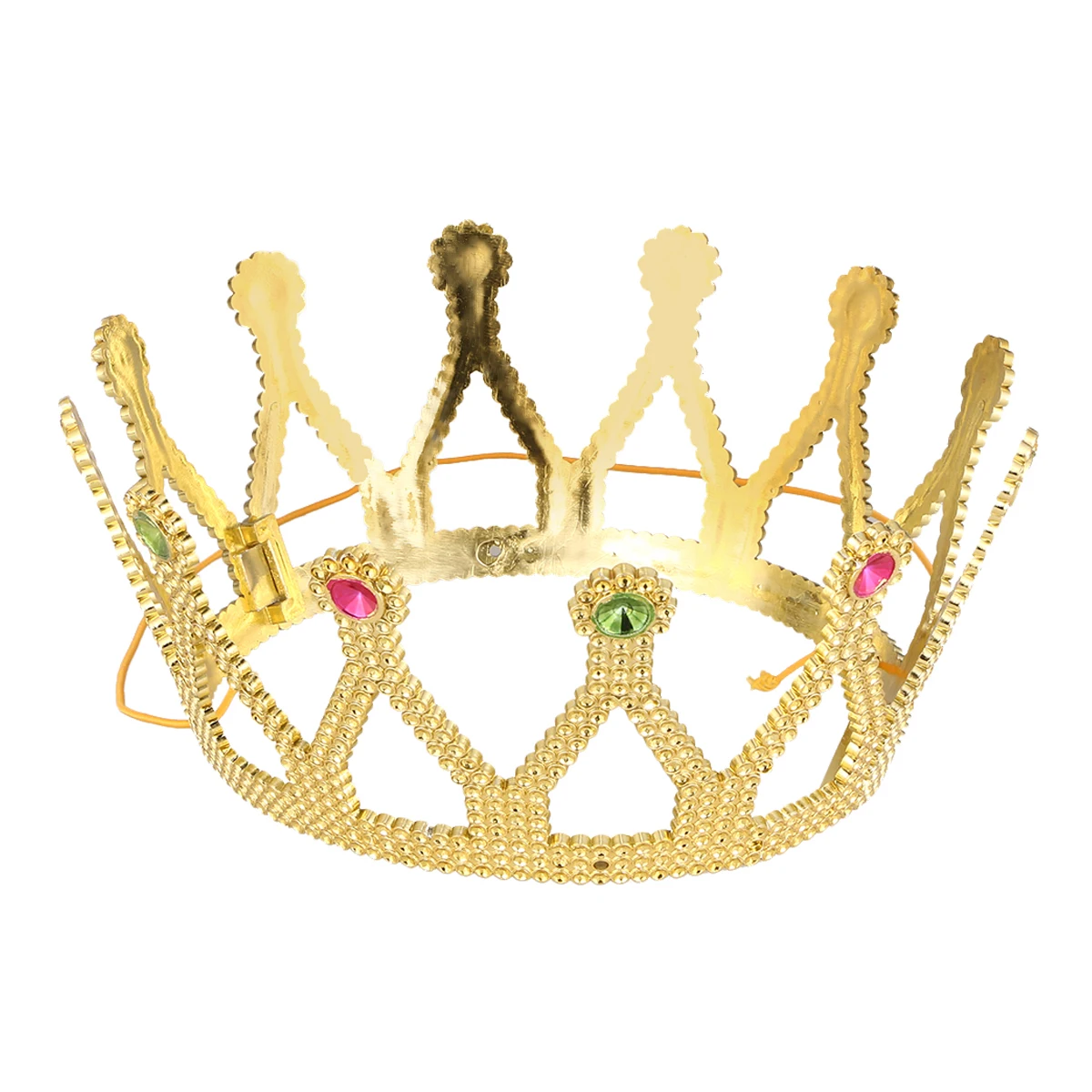 

Halloween Queen Medieval Crown Charming Party Accessory Golden Theater Costume Prop Anniversary Celebration Favor