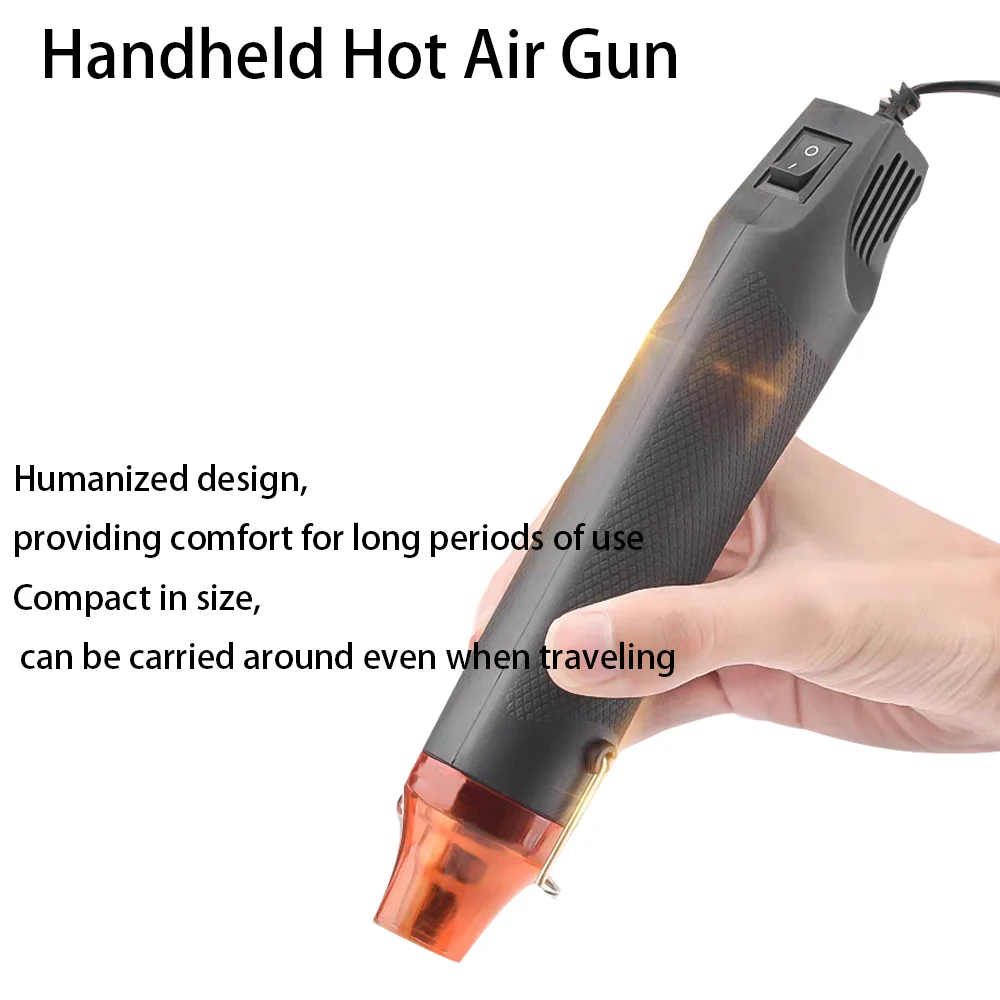 EU/US Hot Air Gun Soldering Temperature Blower Gun DIY Crafts Electric Power Hot Dryer Mini Heat Gun For Shrink Tubing Car Wrap