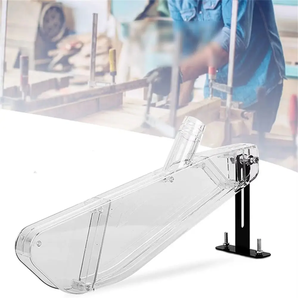 Anti-Dust Table Saw Protective Cover Transparent Stand Wood Router Safety Shell Universal Safety Dust Guard