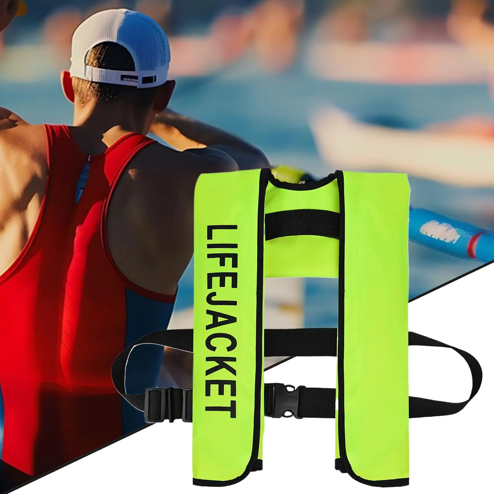 

Inflatable Inflatable Men Women Life Jacket Professional Swiming Fishing Vest Swimwear Water Sports Swimming Floating