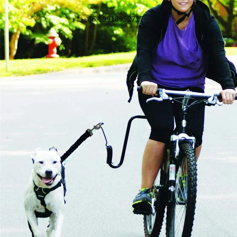 ABUI-Dog Bicycle Leash Heavy Duty Hands Free Attachment For Riding Cycling For Dog Bike Leash For Exercise JJ392