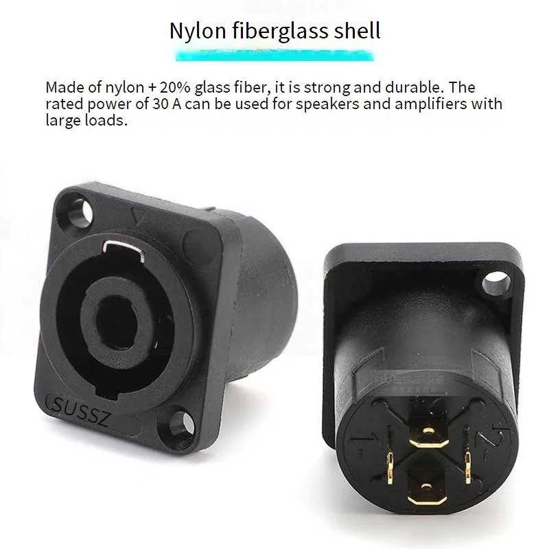 REAN﻿ YS1367N-BG Black 7 Pin Gold Plated XLR Soldering Plug Microphone Connector Balanced XLR Male Female Weld Audio Plug
