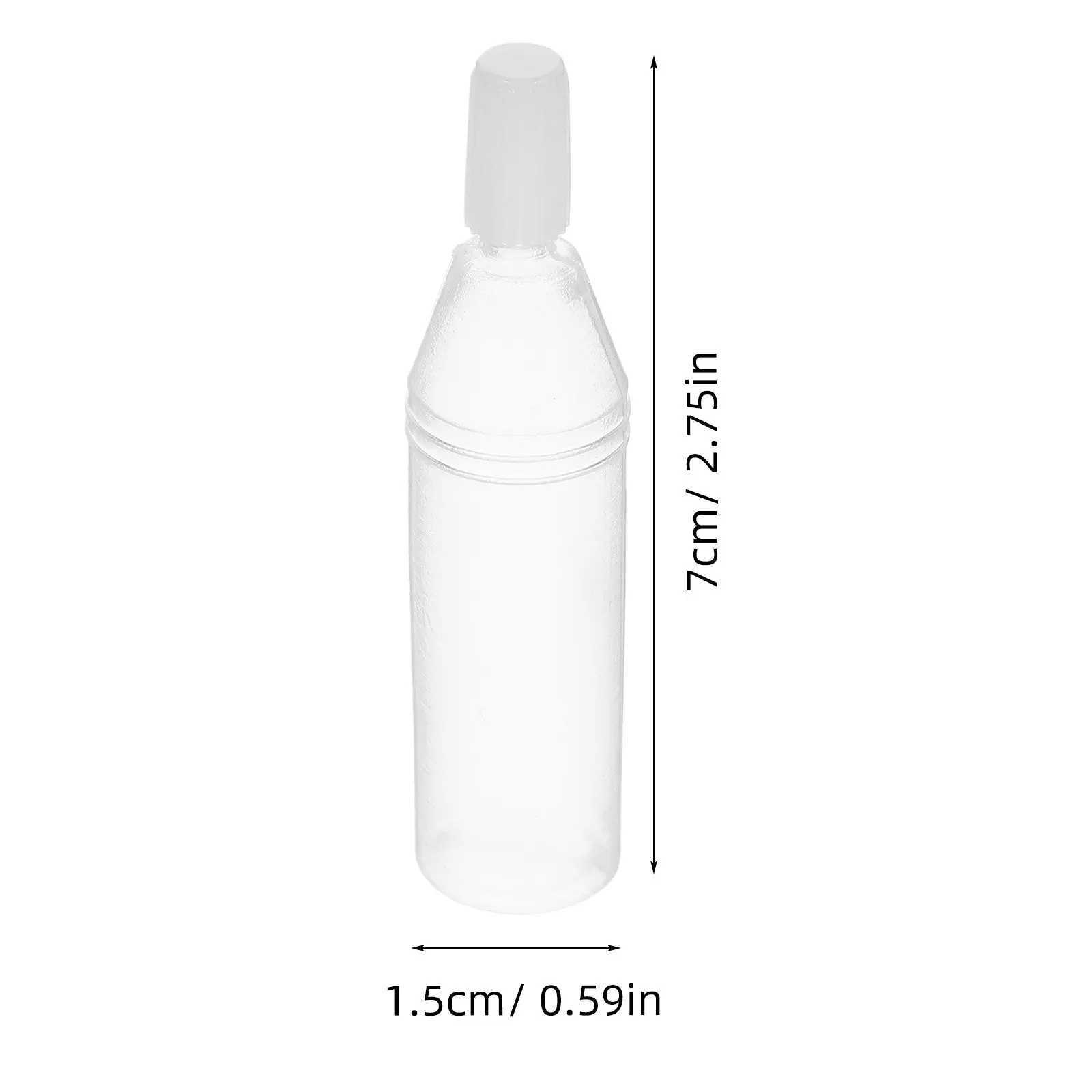 100Pcs Eye Dropper Bottles Plastic 10Ml White Caps Empty Refillable Containers for Essential Oils Liquid Oils Travel Sample