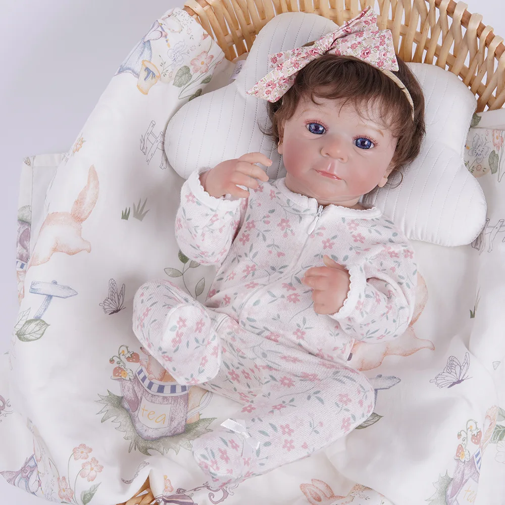 

8-дюймовая кукла реборн объемом 49 см с мягкой кожей и имитацией вен, со видимыми кровеносными сосудами, праздничный подарок