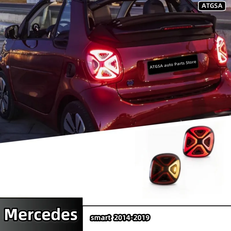 

Светодиодные задние фонари новое обновление для задних фонарей Mercedes smart 2014-2019 Plug and play
