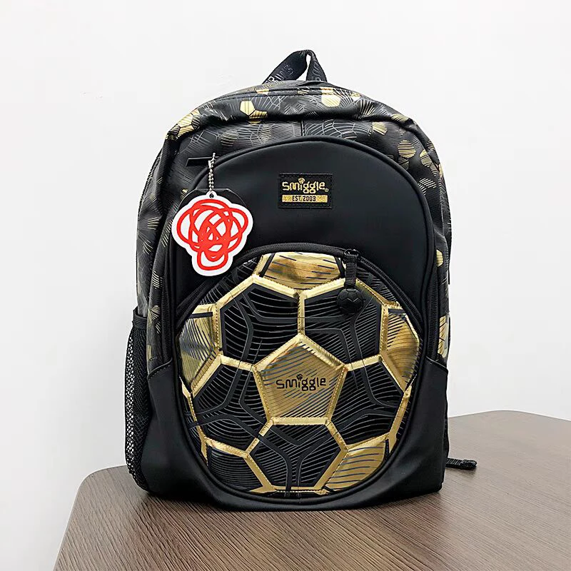 Australian Smiggle schoolbag Golden Football 18th anniversary commemorative student backpack pencil case water cup lunch bag