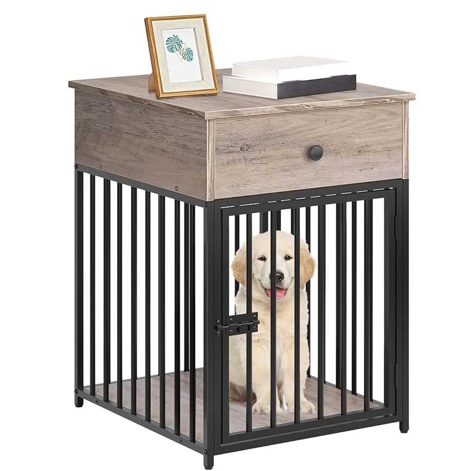 

1 Mdf+Iron Single Door Flip-Top Puppy Cage