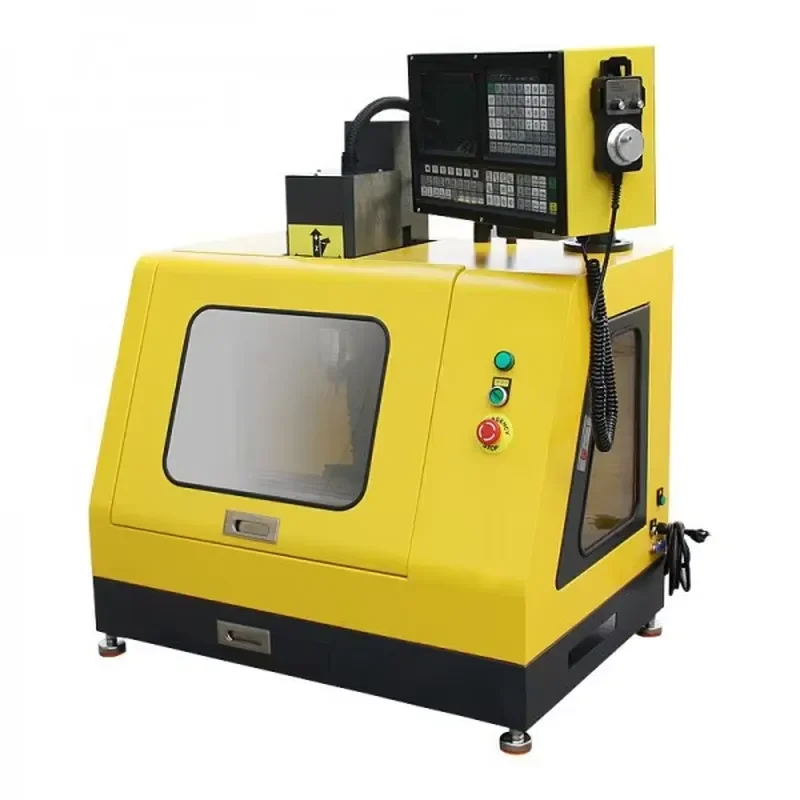 YH200A Mini 4 Axis CNC Milling Machine BT30 Small Vertical CNC Machining Center for Aluminum Steel Prototyping Milling Lathe