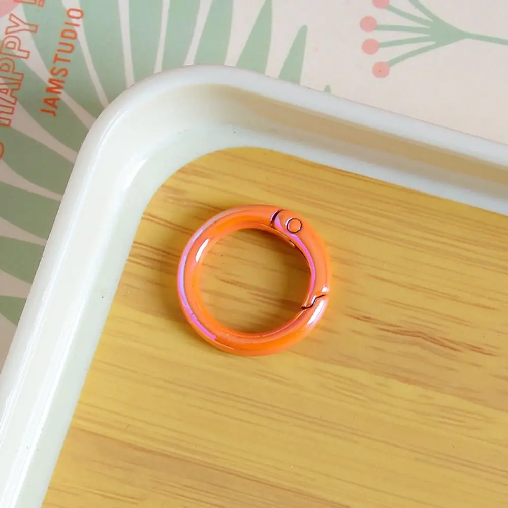 Connecting Ring Colorful Metal O Ring for Keychain Split Ring Jewelry Making Openable Spring Clasp Open Rings Single Loop