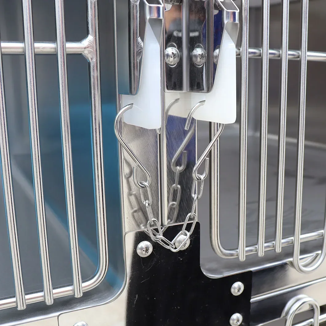 Vet Hospital Clinic Equipment 304 Stainless Steel Pet Veterinary Inpatient Animal Dog Cat Cage