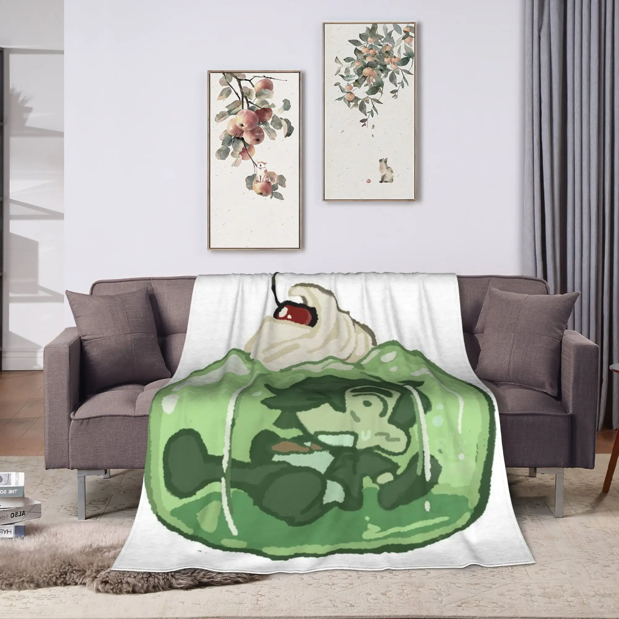 Benny Jackpot Crash Course Eddie Blanket Quality Warm Soft  Throw Blanket Winter Children Bedroom Fluffy Bedspread