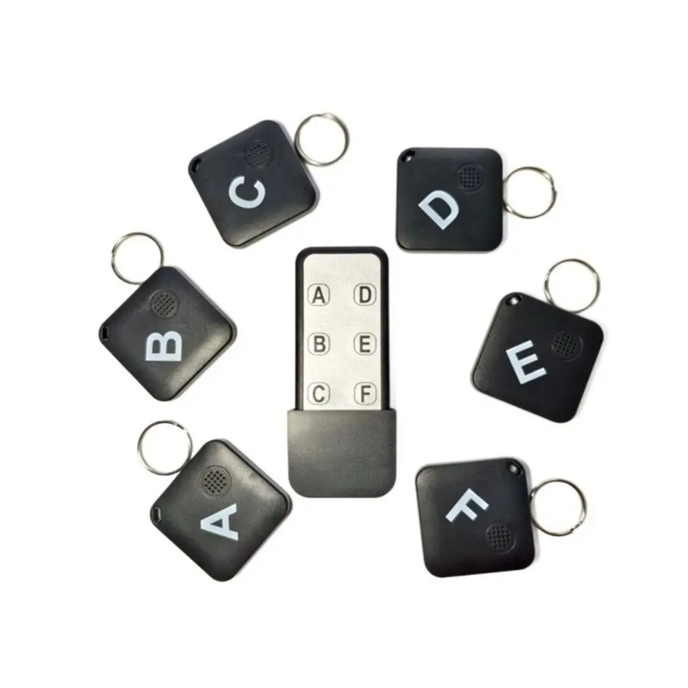 1RF Transmitter Wireless Key Finder 6 Receiver Remote Control Anti Lost Tracking Device RF Key Locator