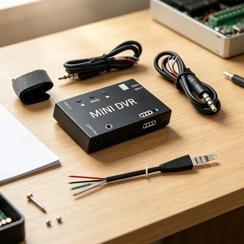 Mini DVR for FPV and For Video Glasses Aluminum Alloy Housing 400mAh Li-Po Battery Low Power Consumption Design