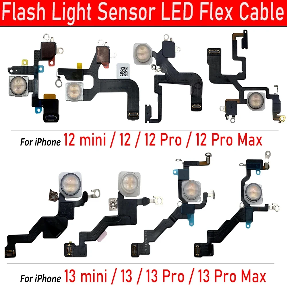 NEW Proximity Distance Ambient Flash Light Sensor LED Flex Cable Replacement Parts For iPhone 12 Pro Max 13 mini 14 Plus 15 Pro