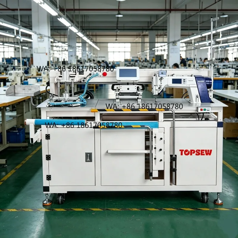 Automatic Pocket Setting Sewing Machine TS-299-CS for Garment Factory Dress Shirt Pocket Attaching Machine