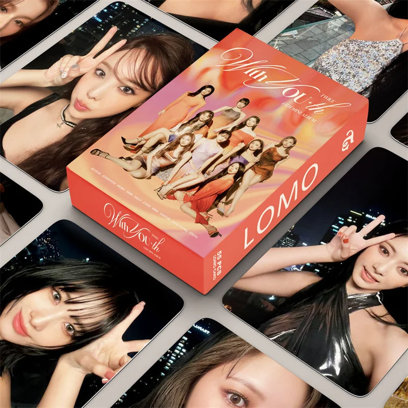 Imagem -02 - Kpop Twice Mini 13 Lomo Card hd Photo Card Fan Coleção Gift K-pop Álbum Cartão Postal Momo Neymar Alta Qualidade 55 Pcs