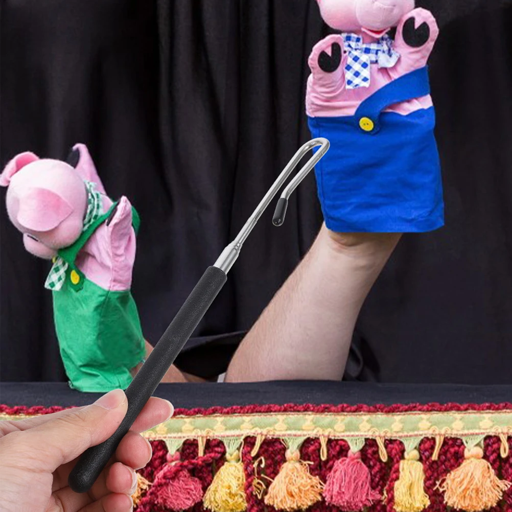 Bâton de commande manuel réglable, 2 pièces, tige de marionnette, couverture de sécurité lisse, poignée confortable, accessoire de Performance pour petits et grands