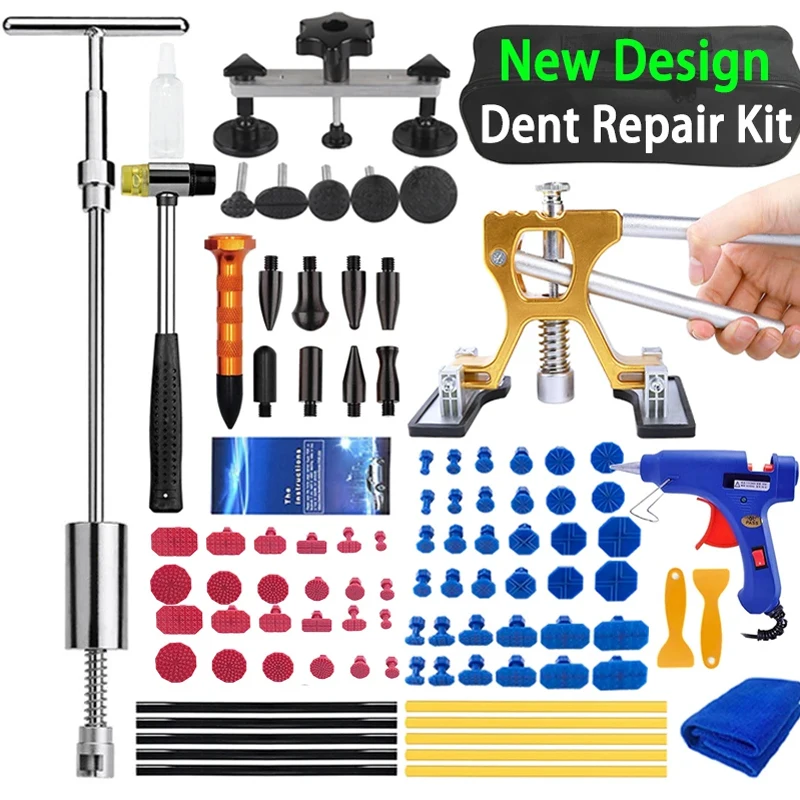 Besper Adjustable Car Dent Repair Kit Repair Tools Set Paintless Body Dent Removal Remover Kits Dent Puller for Cars