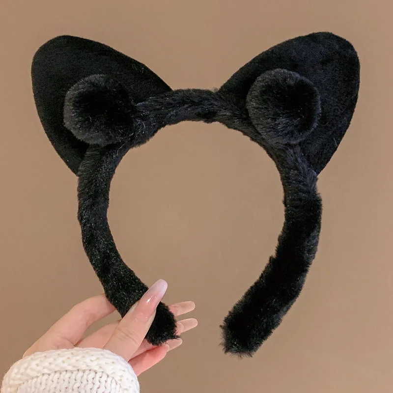 New Cat ear Hair Hoop Women Face Washing Hair Band Hairbands Cute Non slip Hair Clip Headbands Girls Headwear Hair accessories