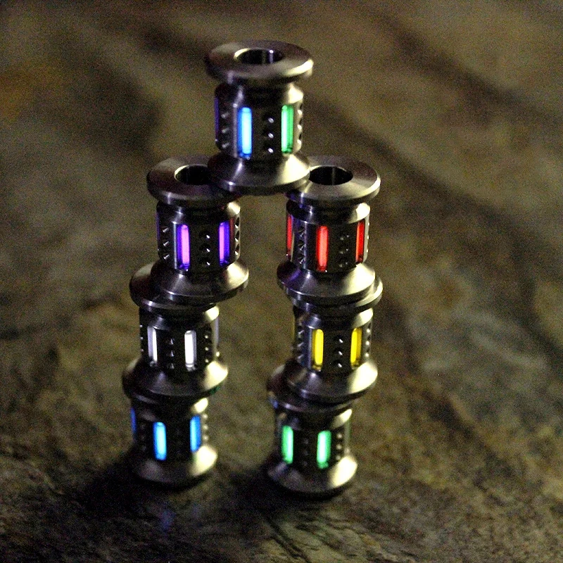 

EDC Titanium alloy Paracord Beads Knife Beads Cord Necklace Bracelet Pendants Tube Can Be Installed