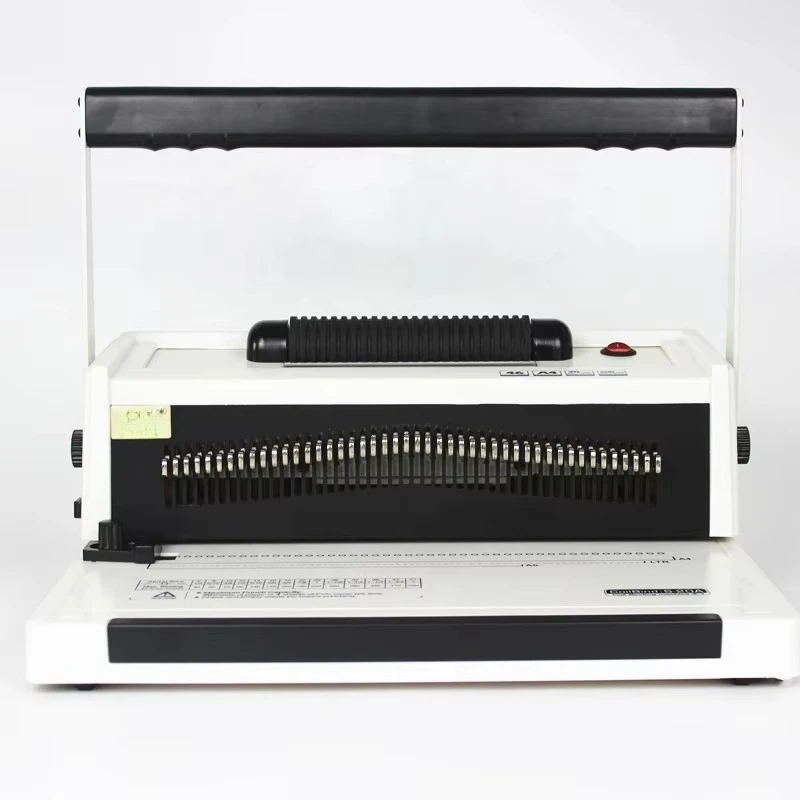 Single coil manual electric binding machine 46-hole plastic coil punching loose-leaf comb binding machine