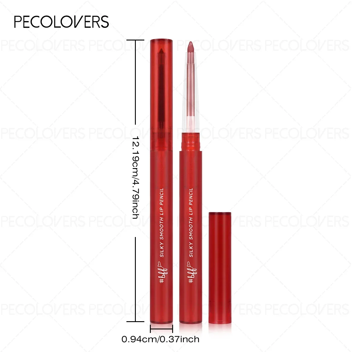 1PC Rossetto opaco nudo Lunga durata Impermeabile resa cromatica Smalto labbra Liner Matita Cosmetici per labbra, Trucco di bellezza