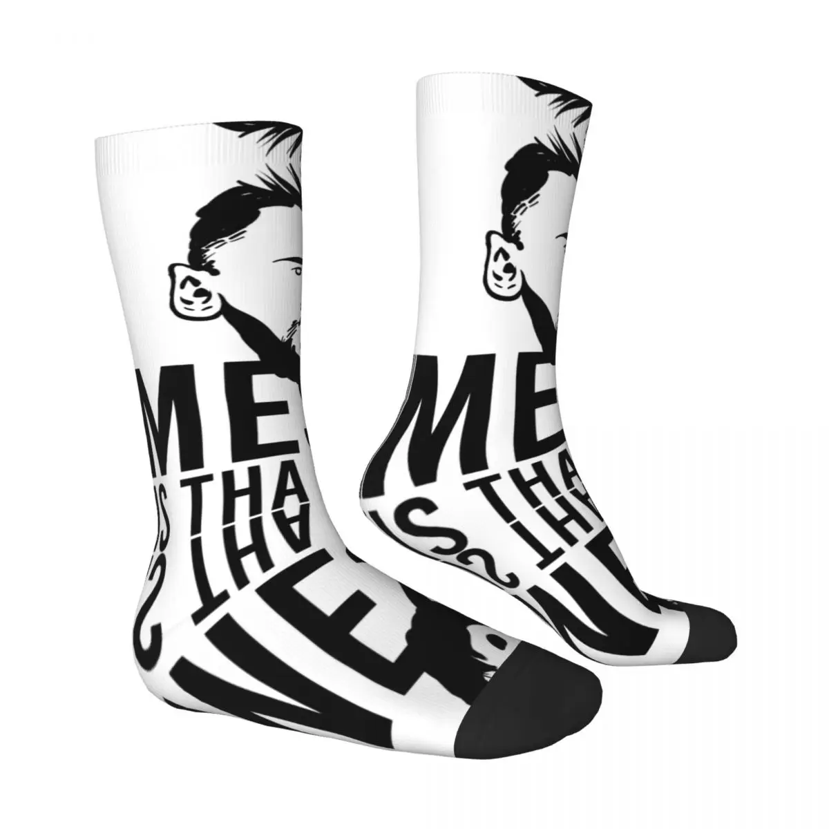 CELEBRATION Lionel And Andrﾩs And Messi And Argentina No.10 GOAT Caricature 61 Novelty Blanket roll Funny Joke Elastic Socks