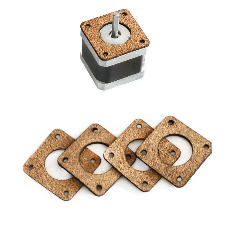 5pcs 42 Stepper Motor Cork board Motor Vibration Damper 3 D Printer Gasket Damping Pads Suitable For Nema 17 Hole Spacing