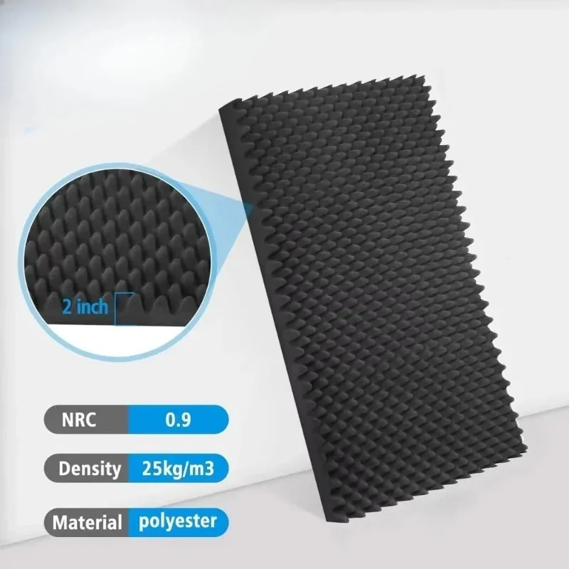 1/2Pcs Make Friend 50x50cm Studio Acoustic Panels Sound Foam Egg Crate Soundproof Absorption Treatment Pad 5cm Thickness
