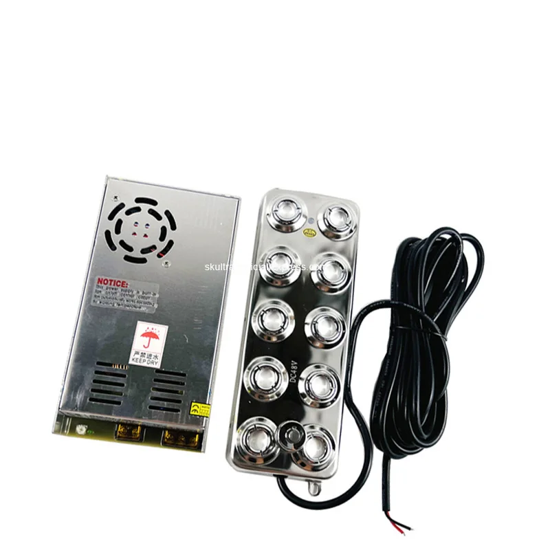 Ultrasonic Incubator Mist Maker Ultrasonic Humidifier 10Head Ultrasonic Fogger For Mushroom Growing