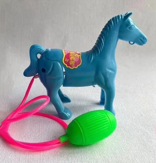 Classic Vintage Kids Pull String Horse Toy - Interactive Walking Animal Model Colorful Plastic Educational Toy for Toddlers Perf image 4
